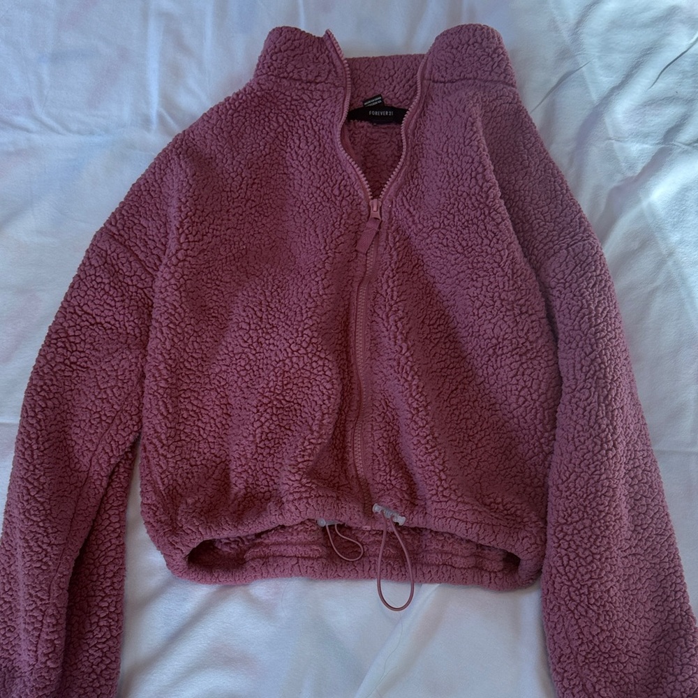 Cozy Pink Sherpa Jacket